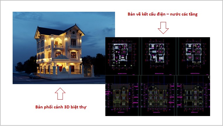 Việc phối hợp chặt chẽ giữa sơ đồ điện - nước và bản phối cảnh 3D ngoại thất sẽ đem lại kết cấu chắc chắn, hoàn thiện cho căn nhà
