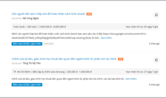 Việc freelance tại vLance