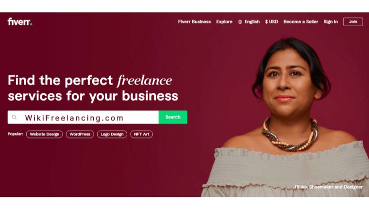 Mua các dịch vụ của freelancer từ Fiverr