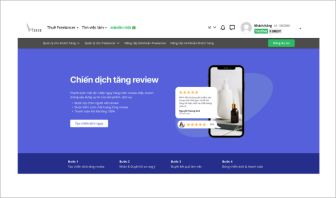 Chiến dịch tăng review tại vLance giúp bạn có được hàng trăm đánh giá Google Maps thủ công cực chất lượng