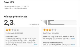 Đánh giá App tiêu cực ảnh hưởng tới lượt tải