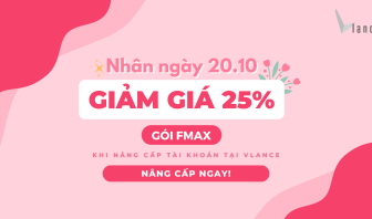 Chương trình khuyến mãi vLance 20/10 năm 2023