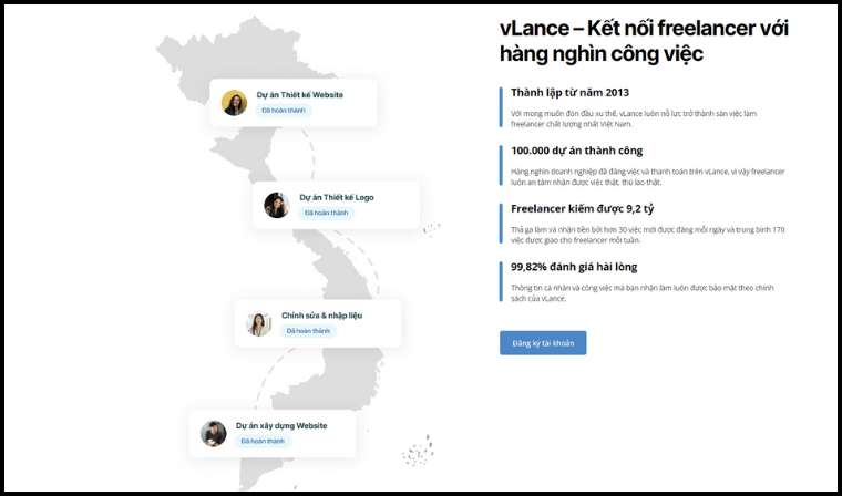 vLance - Nền tảng tìm việc làm online Freelance uy tín