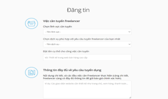 Đăng tin tuyển dụng miễn phí tại vLance