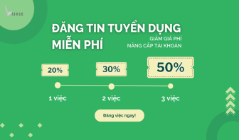 Đăng tin tuyển dụng, nhận mã khuyến mãi cùng vLance