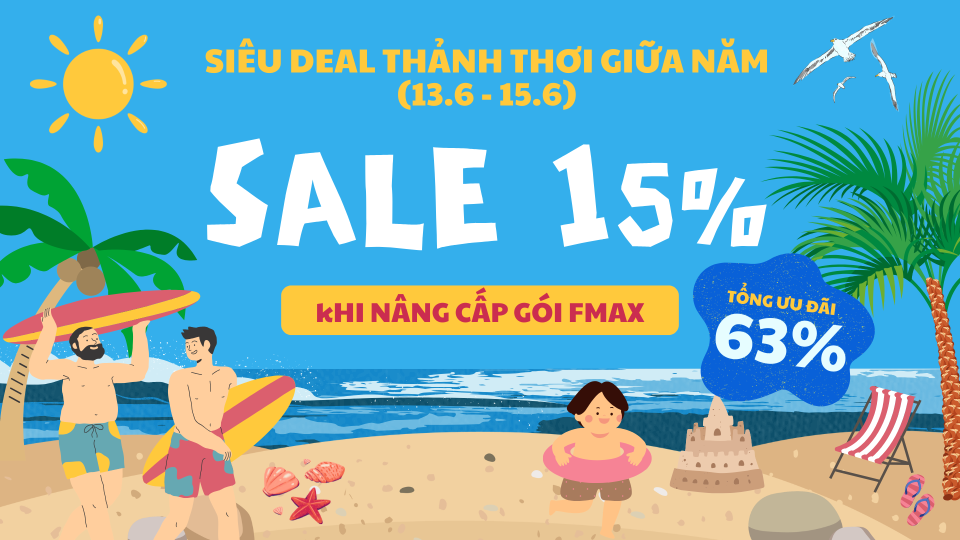 Chương trình khuyến mãi vào hè dành cho Freelancer 13/6 - 15/6