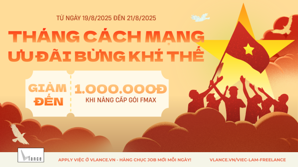 Chương trình khuyến mãi dành cho Freelancer 19/8-21/8