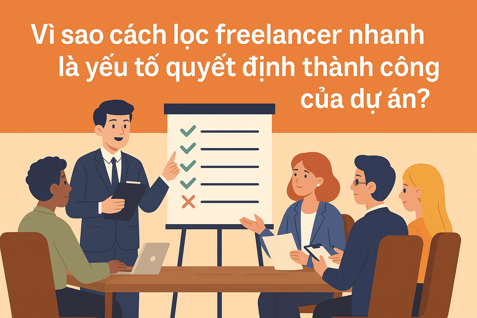 Vì sao cách lọc freelancer nhanh là yếu tố quyết định thành công của dự án?